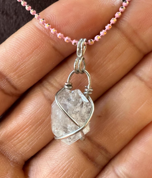 Herkimer Diamond Charm Necklace