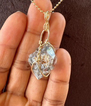 Herkimer Diamond Charm Necklace