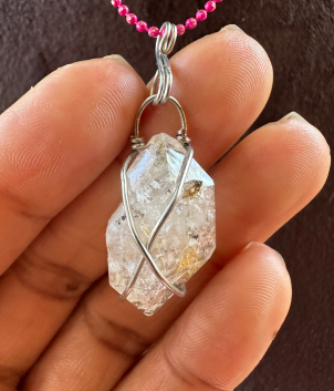 Herkimer Diamond Charm Necklace