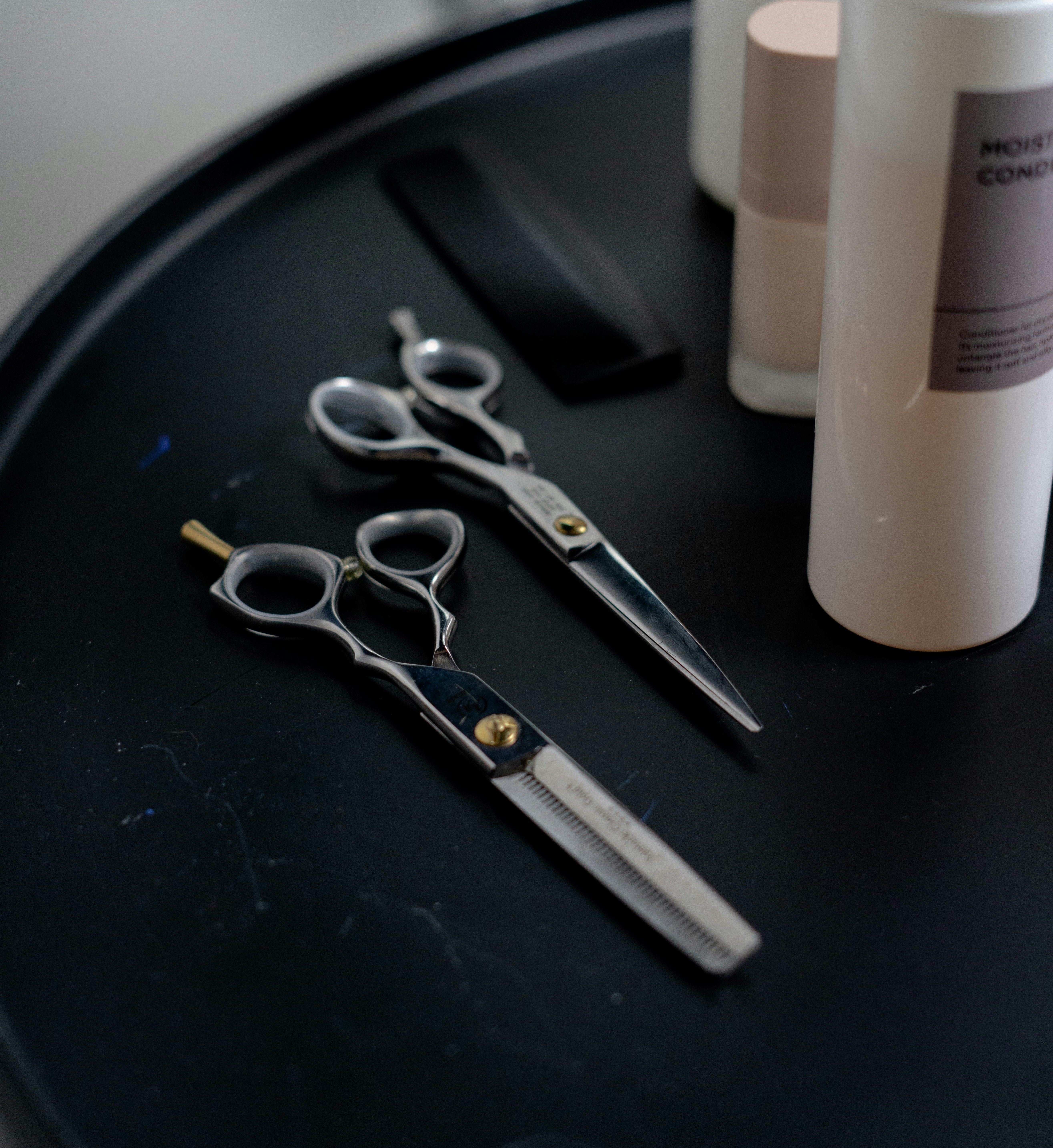 Young Black man with a haircut