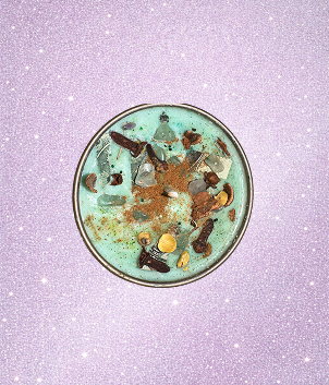 Image of blue candle